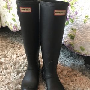 GUC Matte Black Hunter original tall rain boot